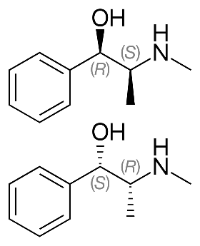 麻黄素的分子结构