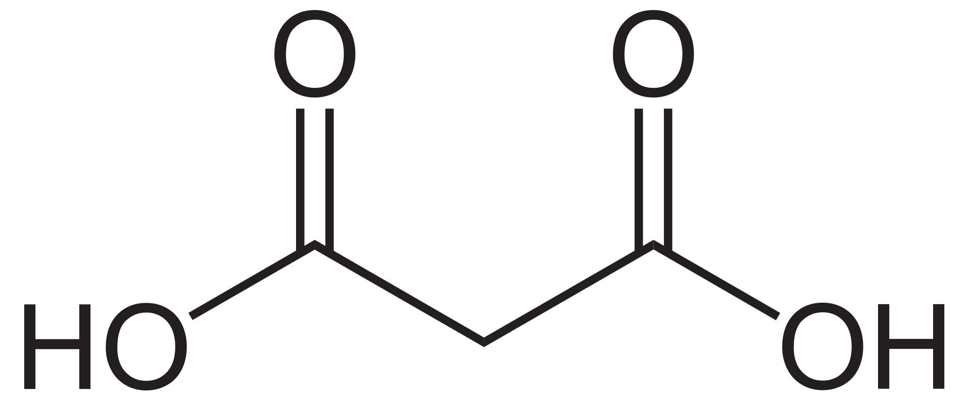 丙二酸的分子结构