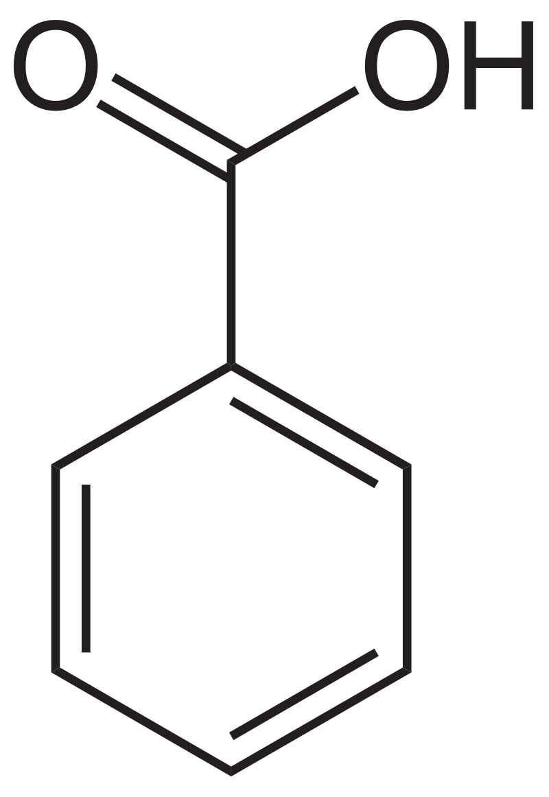 苯甲酸的分子结构