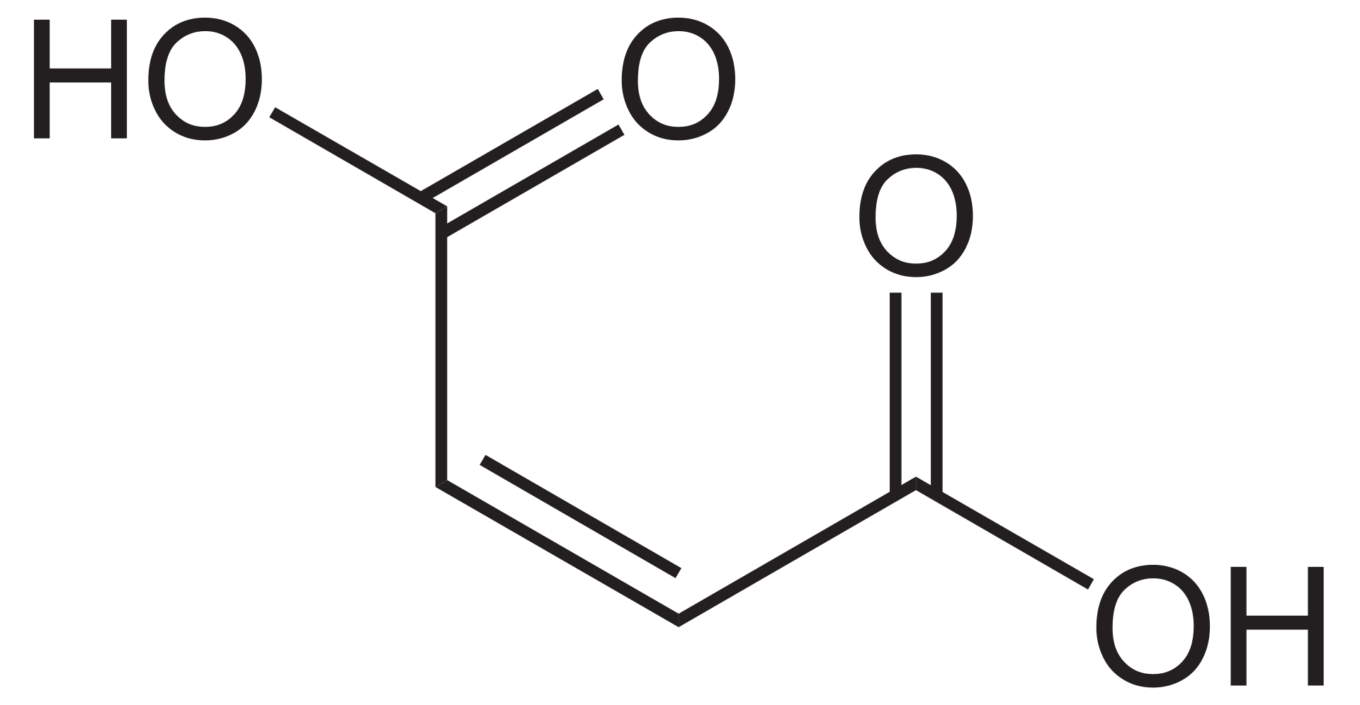 马来酸的分子结构