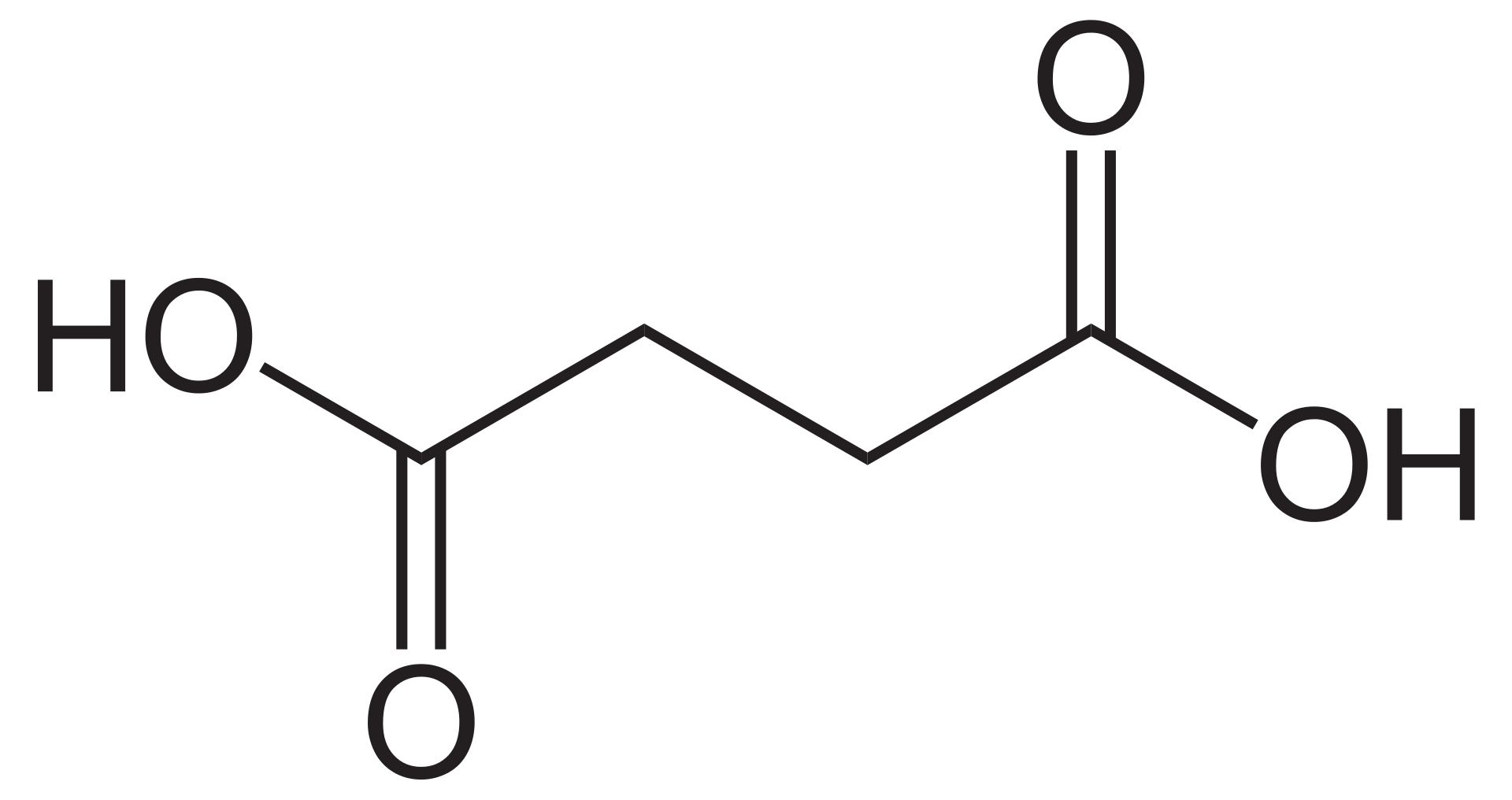 琥珀酸的分子结构