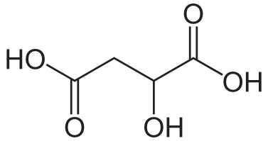 苹果酸的分子结构