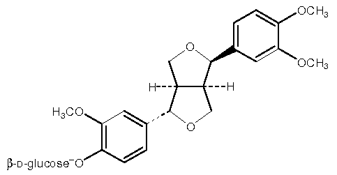 天然和合成的植物连翘素和抗植物立方体的化学结构