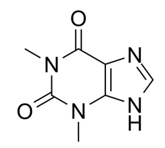 茶碱的分子结构